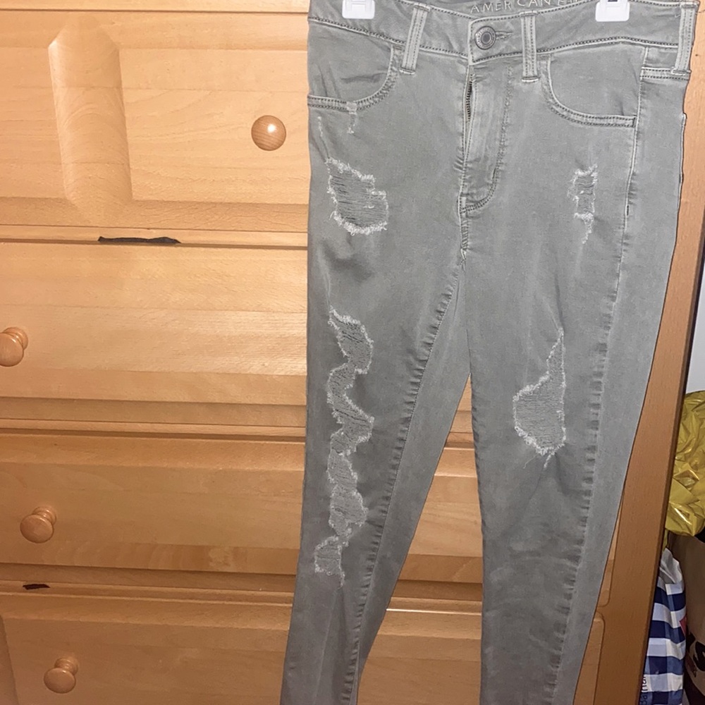 Light Green American Eagle Skinny Jeans